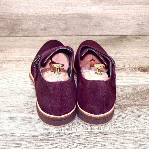 *NIB* $495 Nordstrom ZELLI Italia 11.5 M Bordo Goatskin Suede * add $15 Trees main image 15